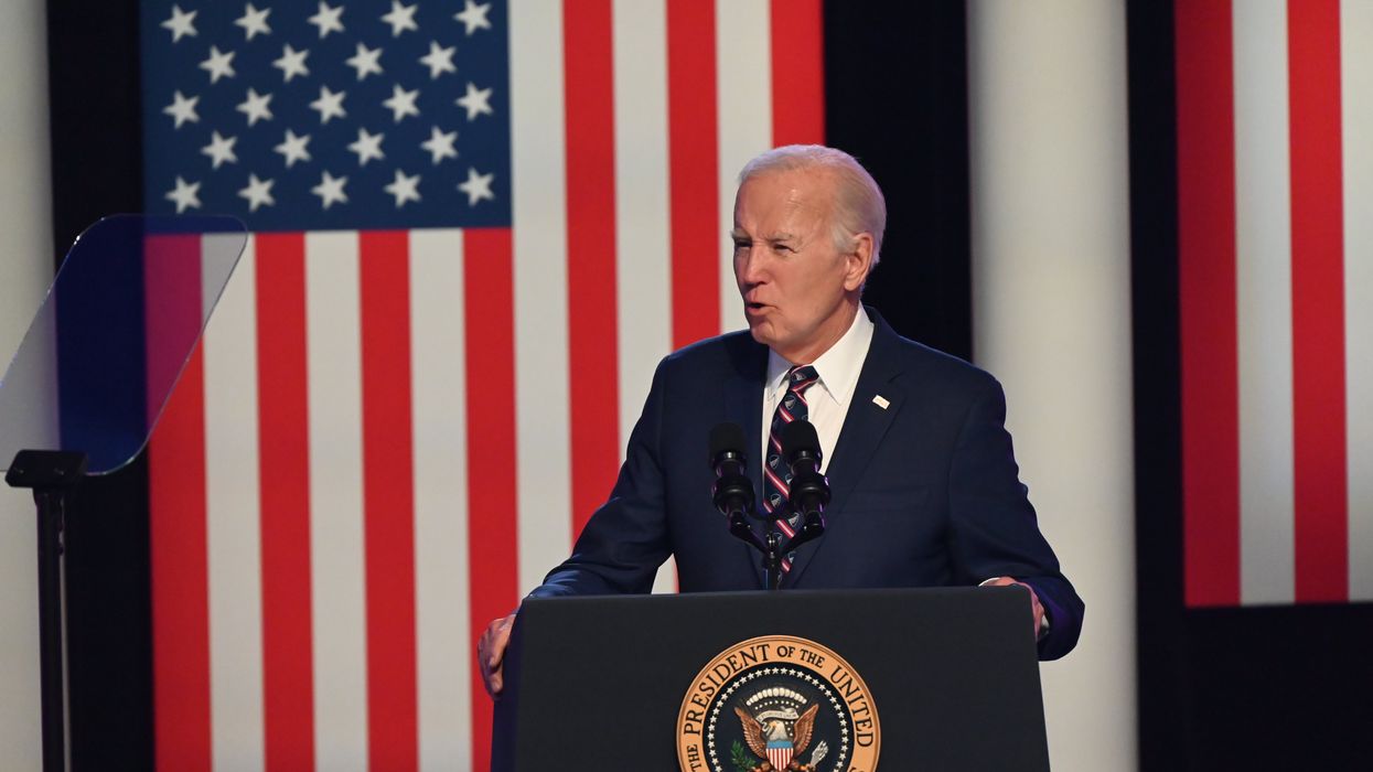 Joe Biden speaking in Pennsylvania