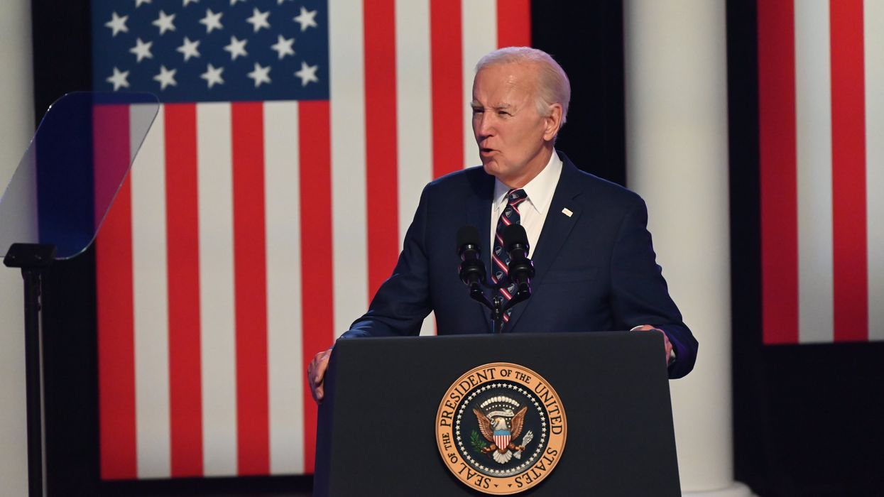Joe Biden speaking in Pennsylvania
