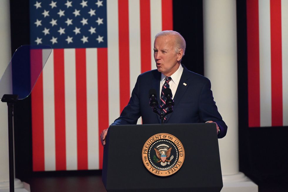 Joe Biden speaking in Pennsylvania