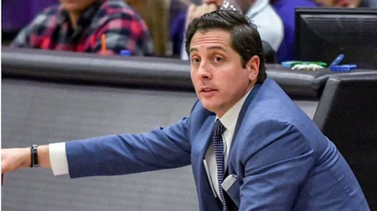 Joe Kennedy coaching a basketball game