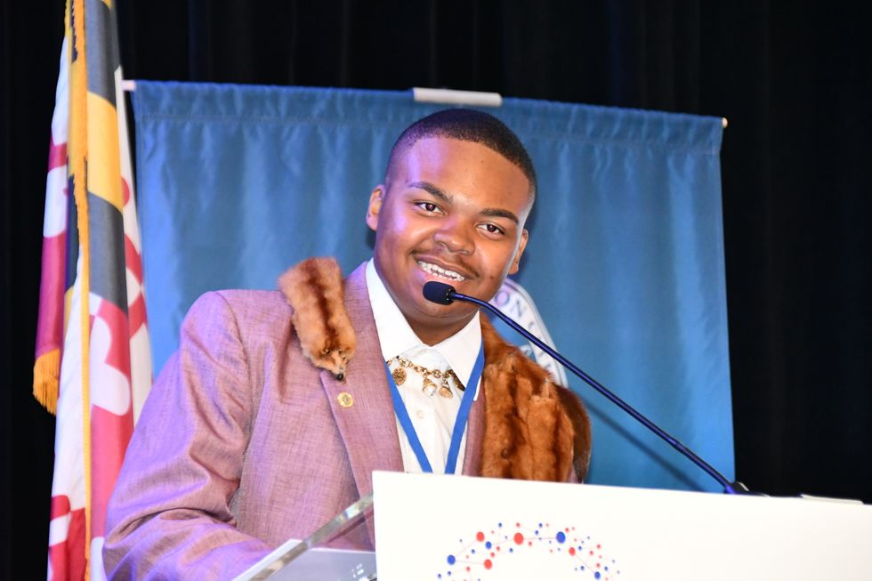 Joel Odom accepted the youth award for GenerationNation
