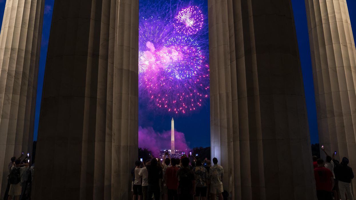 July Fourth fireworks