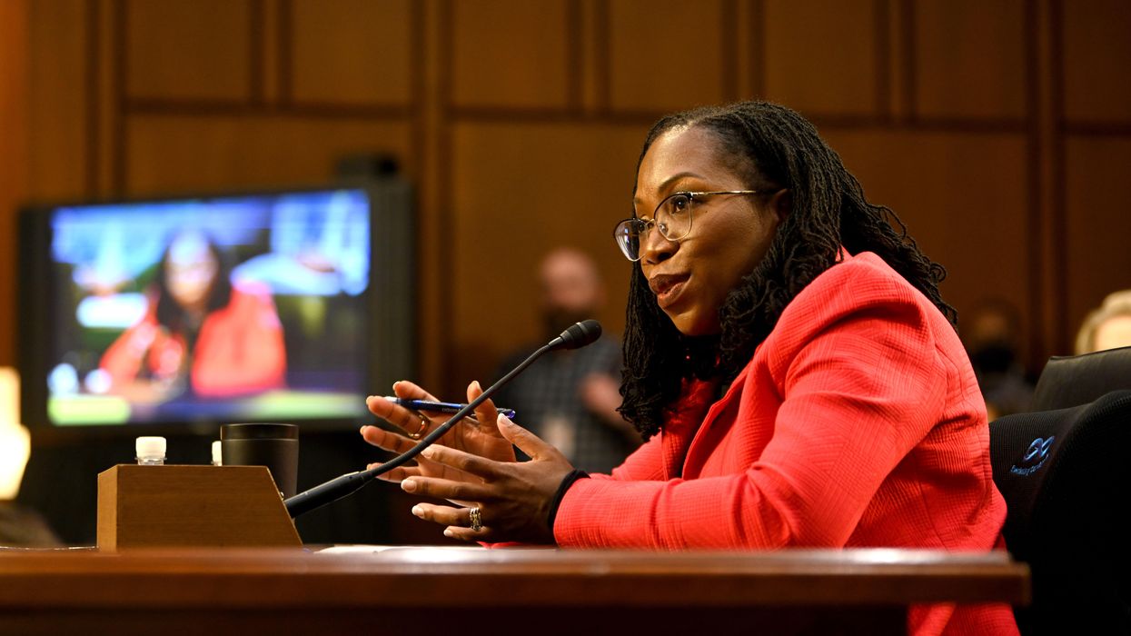 Ketanji Brown Jackson testifying before Congress