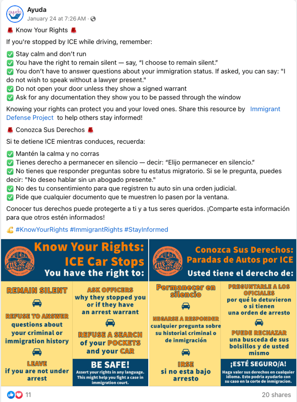 know your rights graphic