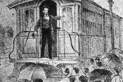 Abraham Lincoln whistlestop train tour