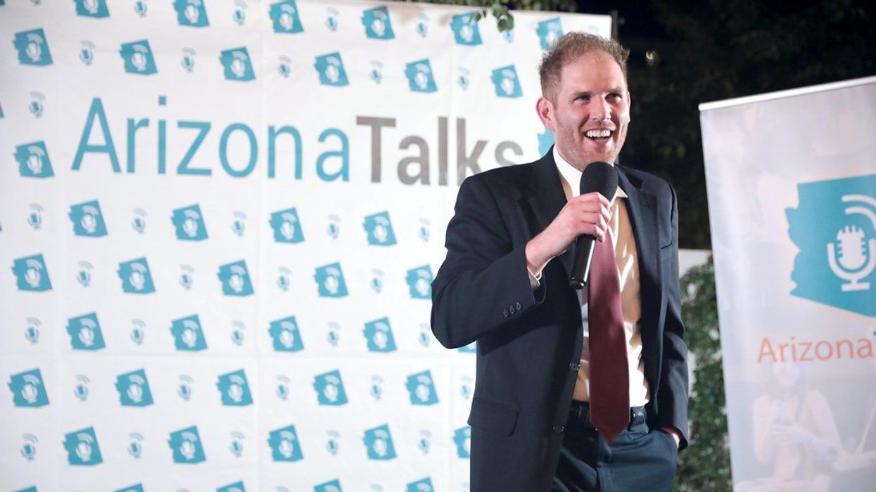 Man speaking on stage