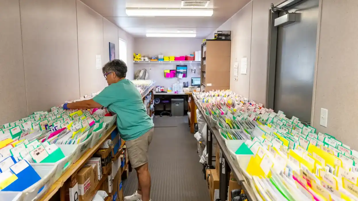 Margarita Moreno works at the mail room