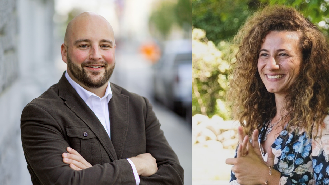 Matt Pouliot and Chloe Maxmin