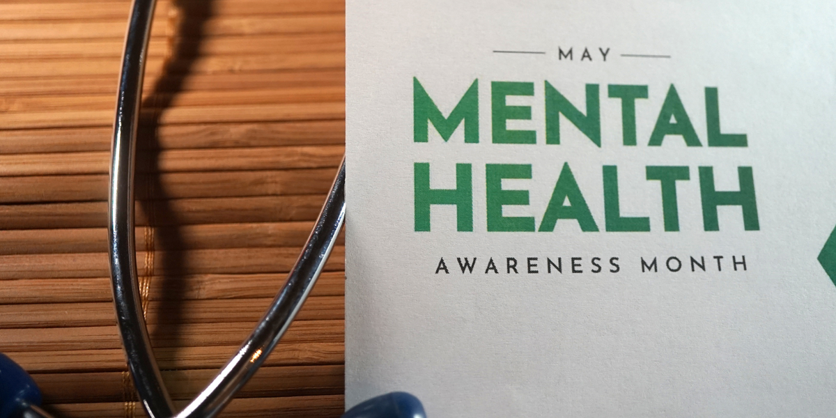 Mental Health Awareness Month sign