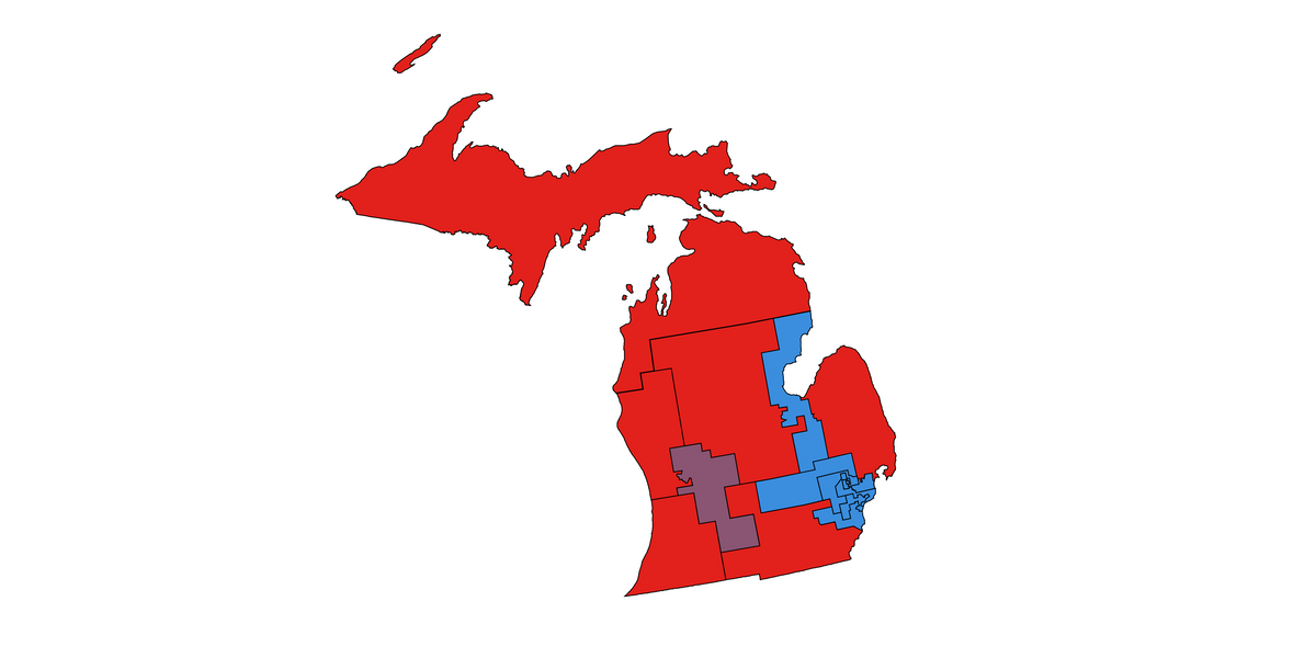 Michigan congressional map