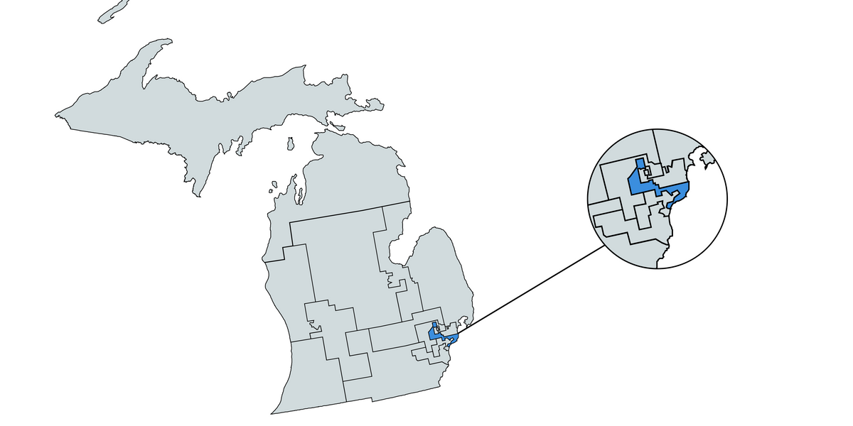 Michigan district map