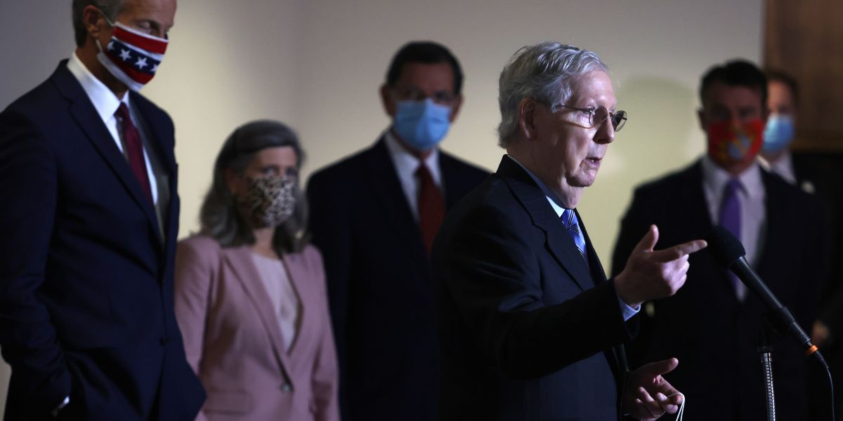 Mitch McConnell and other Senate leaders; election funding