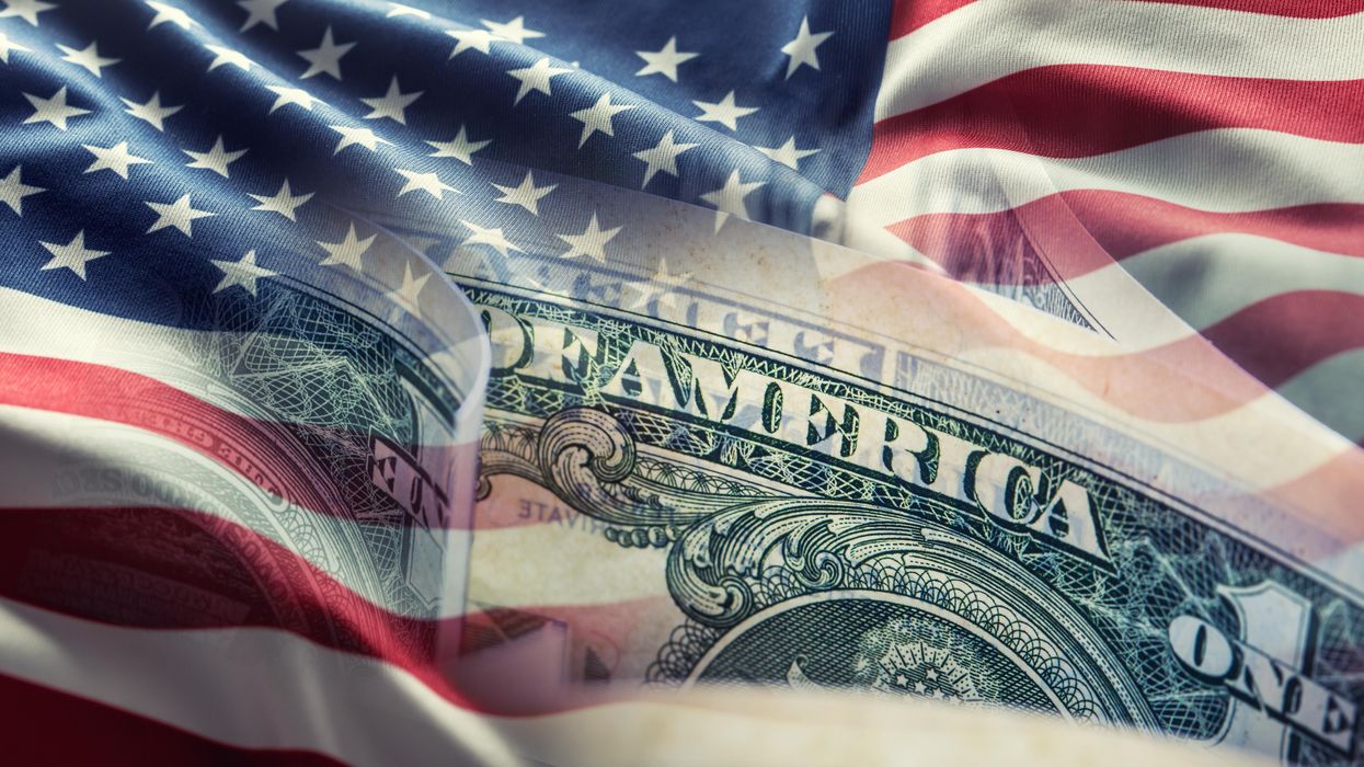 Money and the American flag