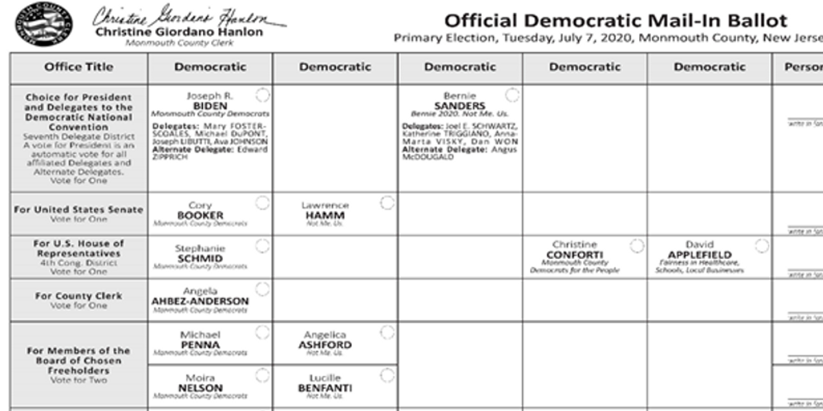 Monmouth County primary