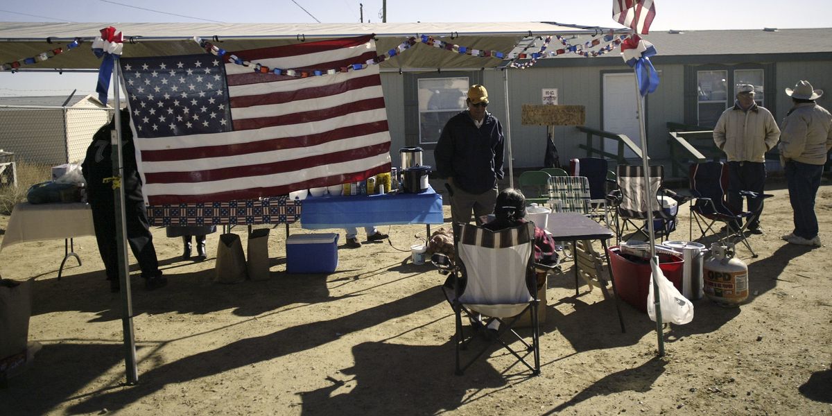 Native American polling site