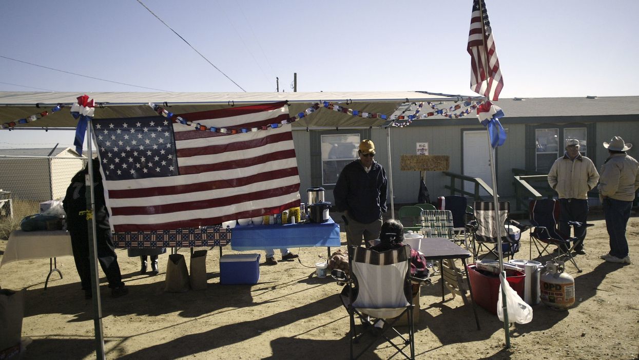 Native American polling site