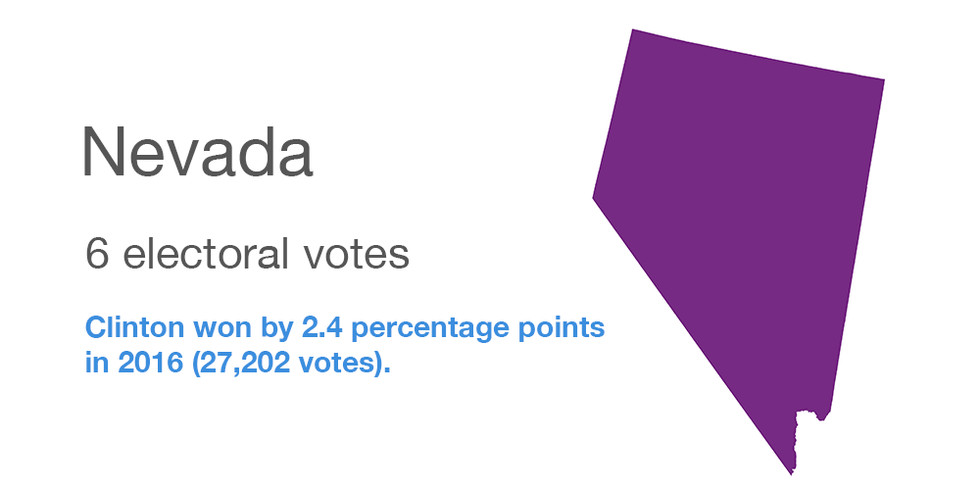 Nevada 2016 electoral votes