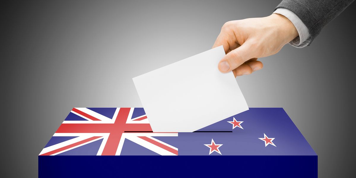 New Zealand voting box