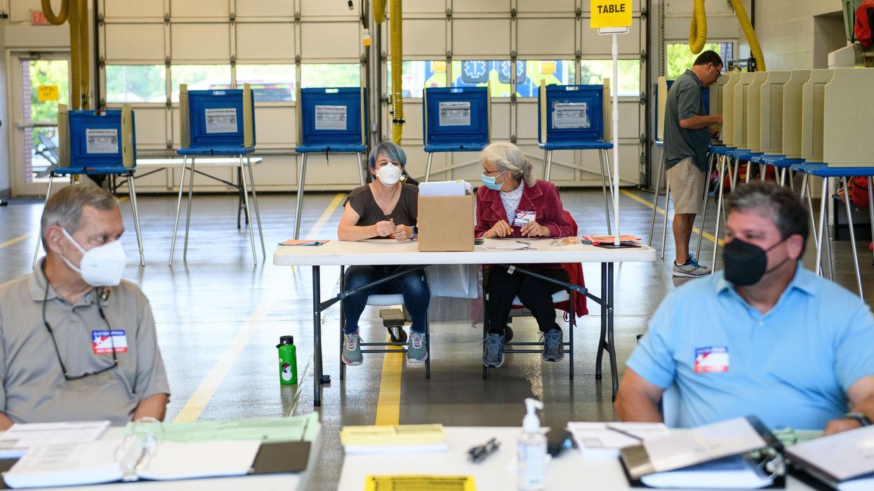 North Carolina primary election workers