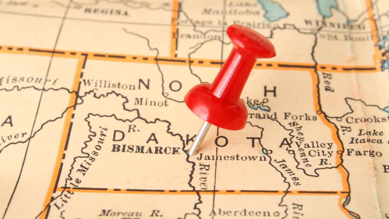 North Dakota map