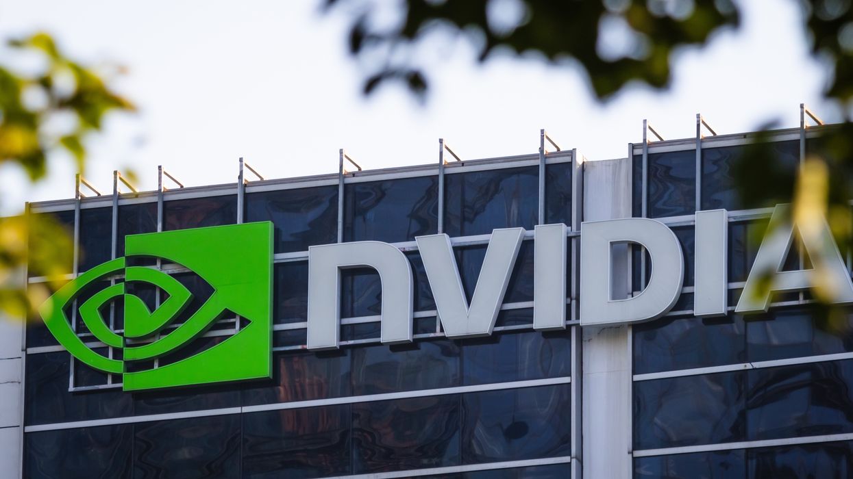 Nvidia building and logo