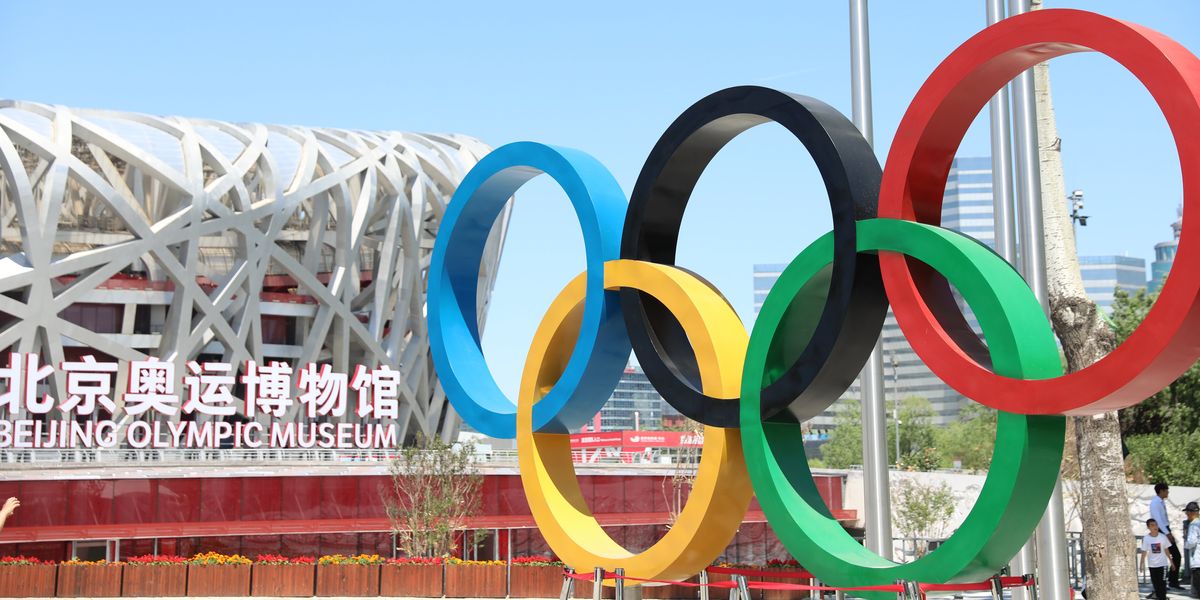 OLympic rings in Beijing