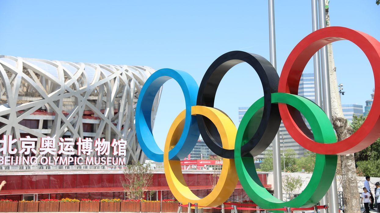 OLympic rings in Beijing