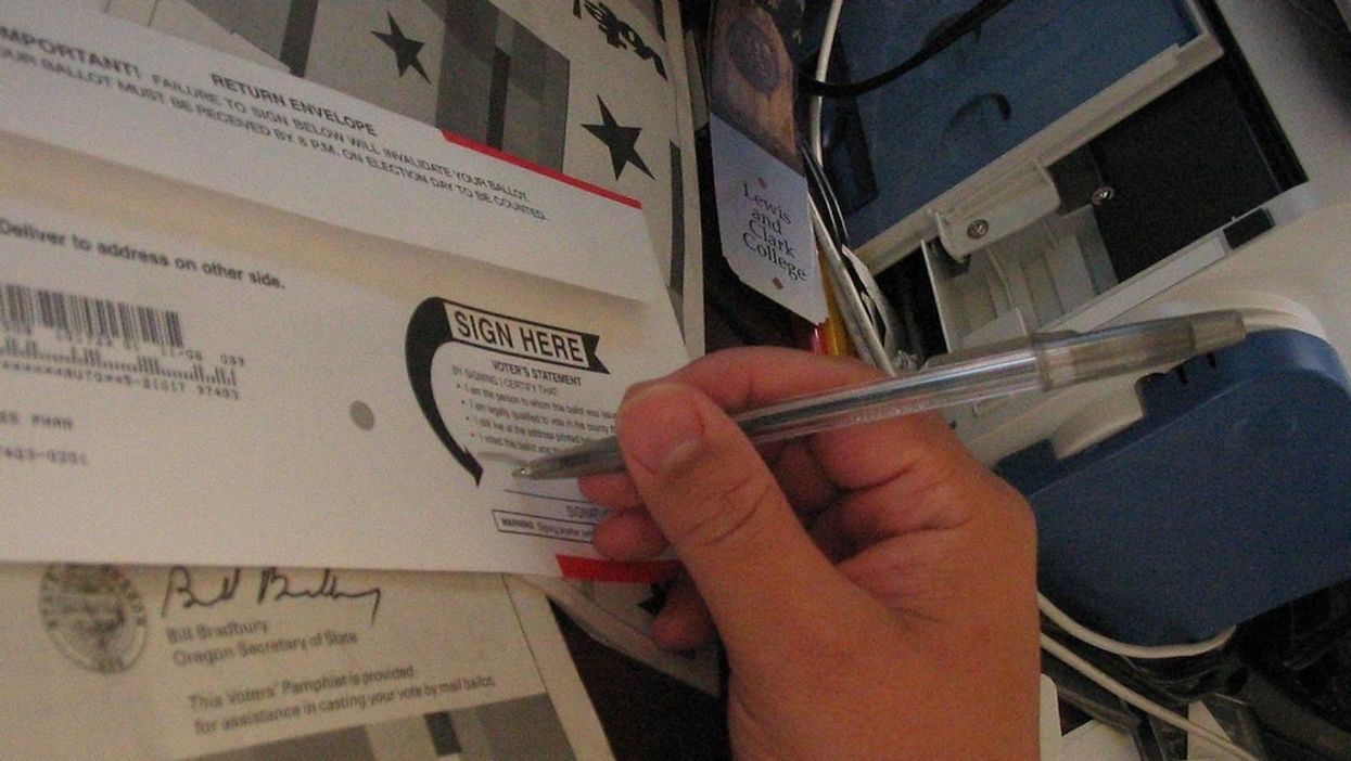 Oregon vote-by-mail ballot