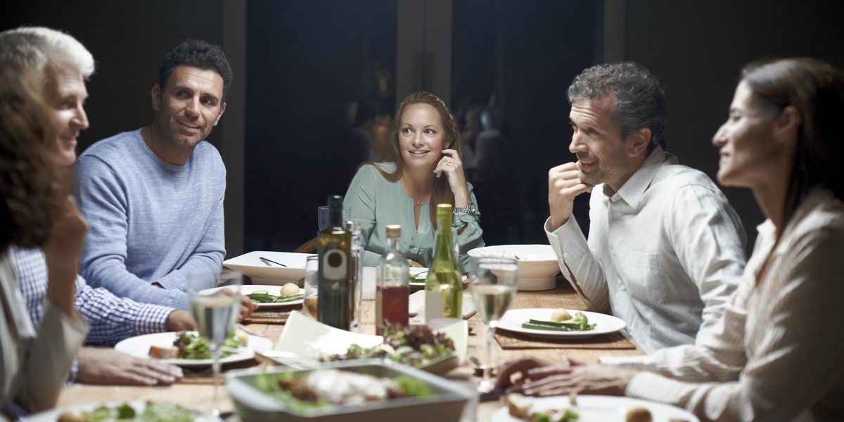 people having dinner