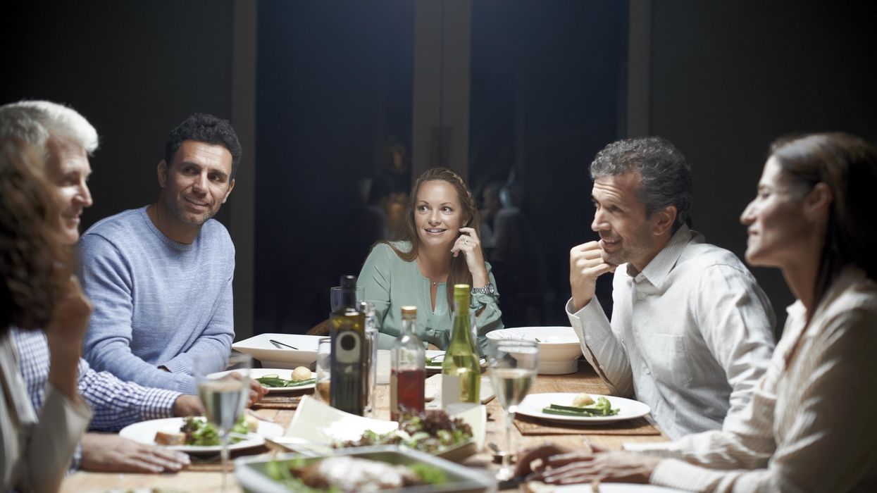 people having dinner