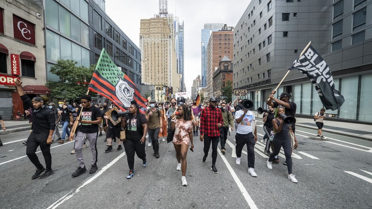 People marching