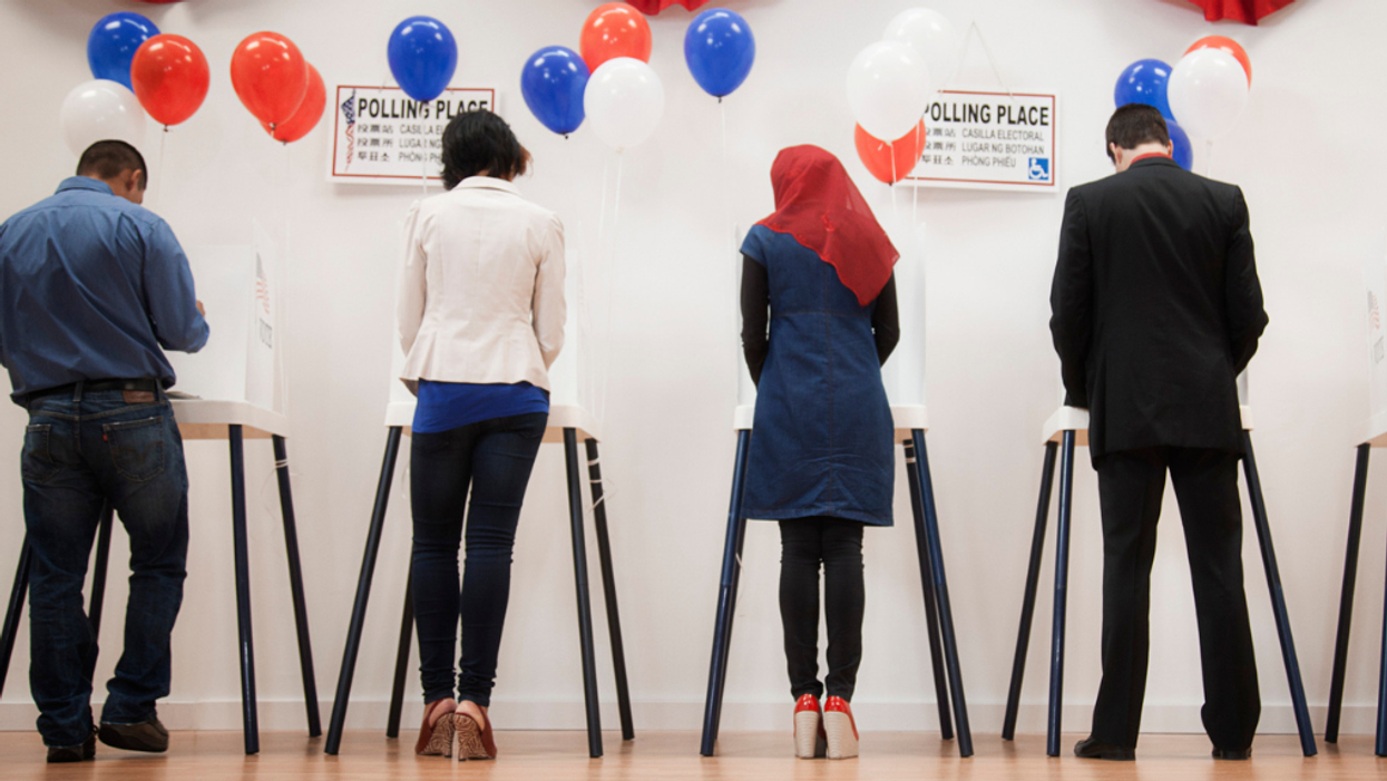 people voting