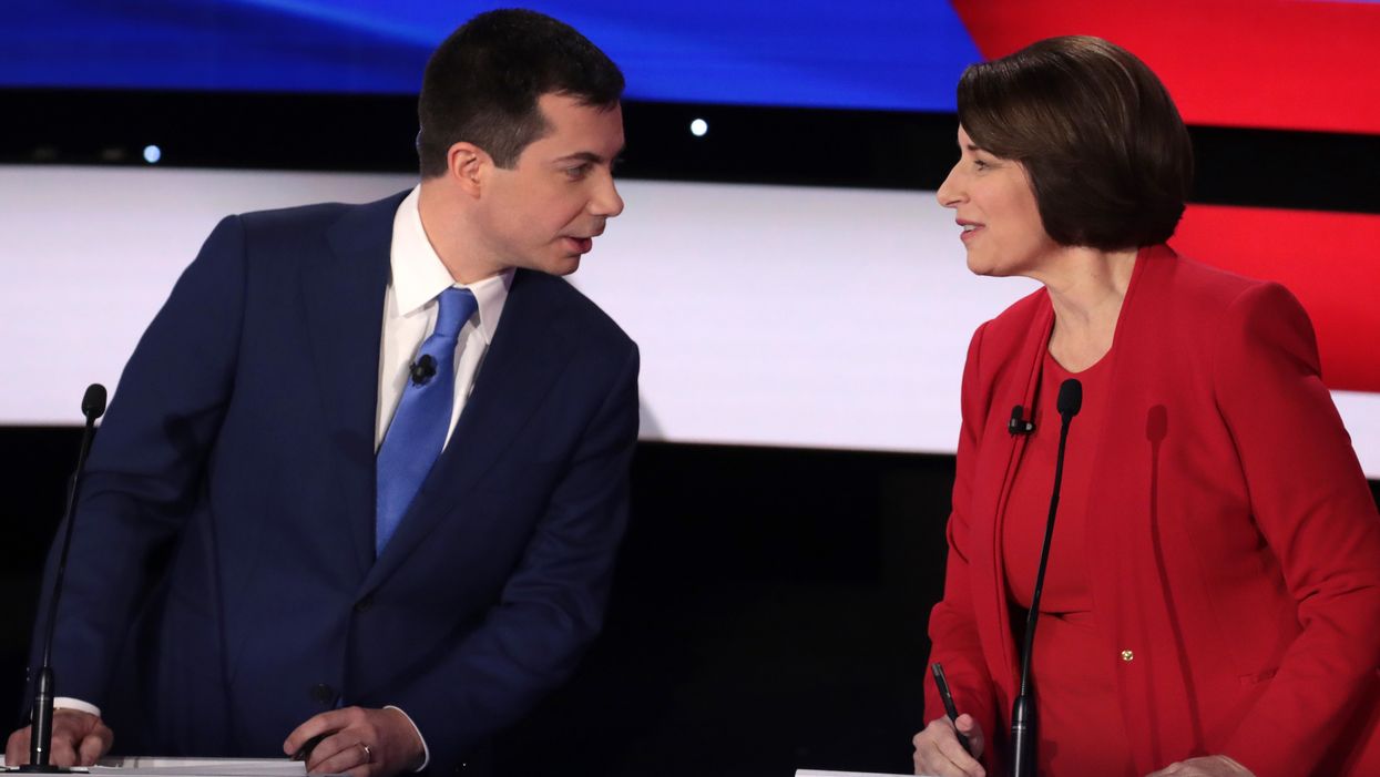 Pete Buttigieg and Amy Klobuchar