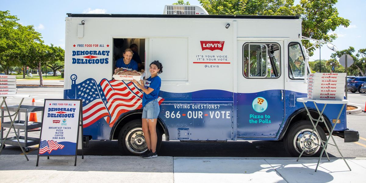 Pizza to the Polls serving food during elections