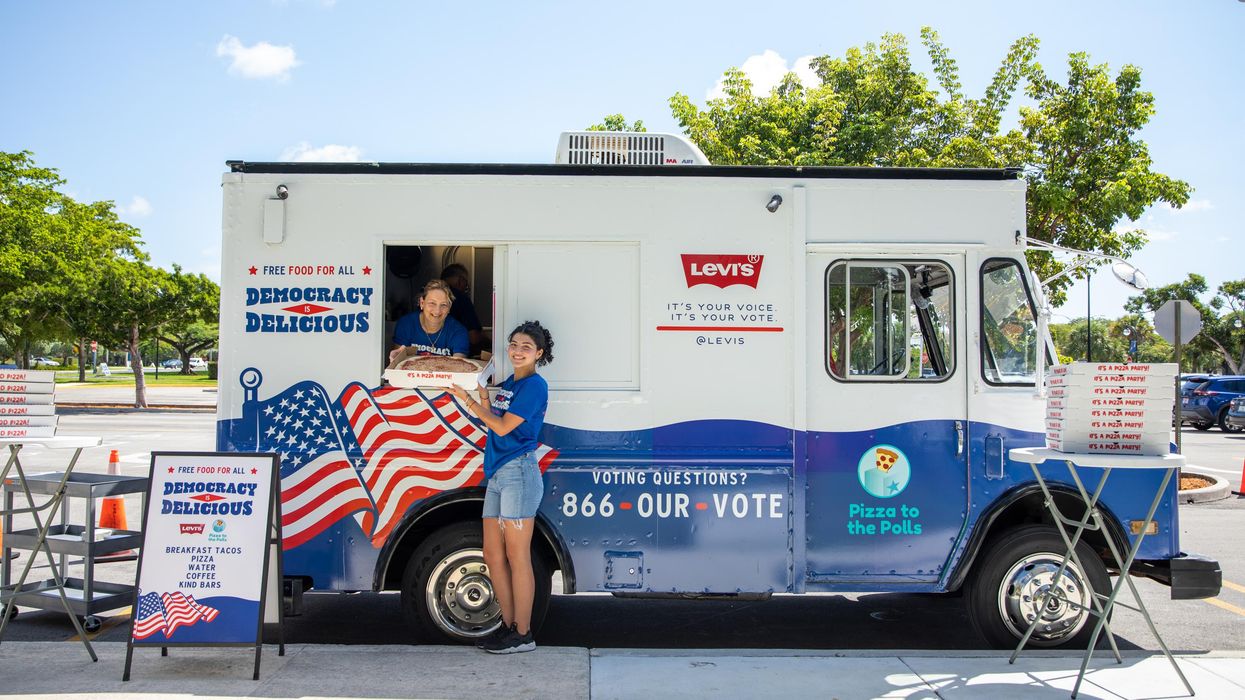 Pizza to the Polls serving food during elections