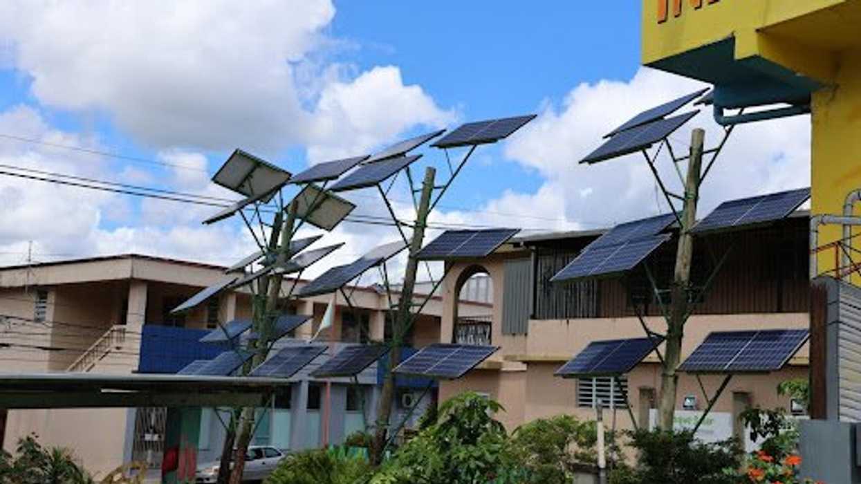 Plaza de la Independencia Energetica, operated by Casa Pueblo in Adjuntas, Puerto Rico
