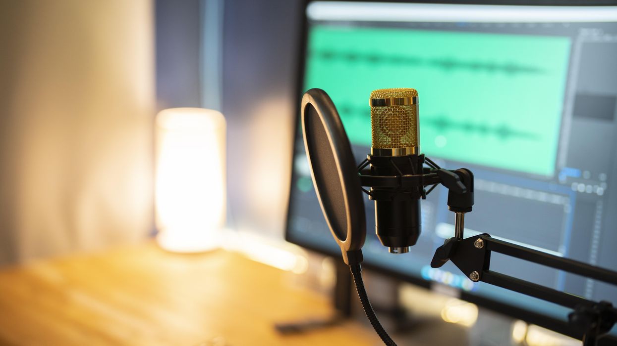 podcasting with The Democracy Group