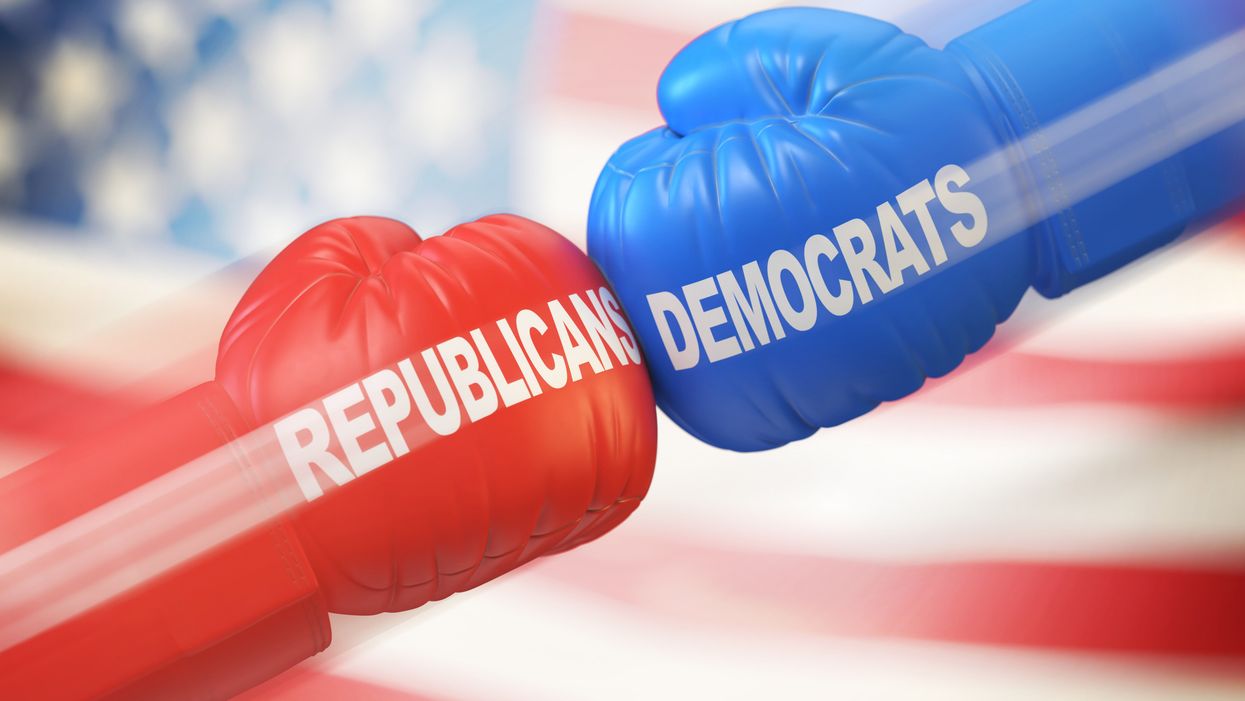 political boxing match