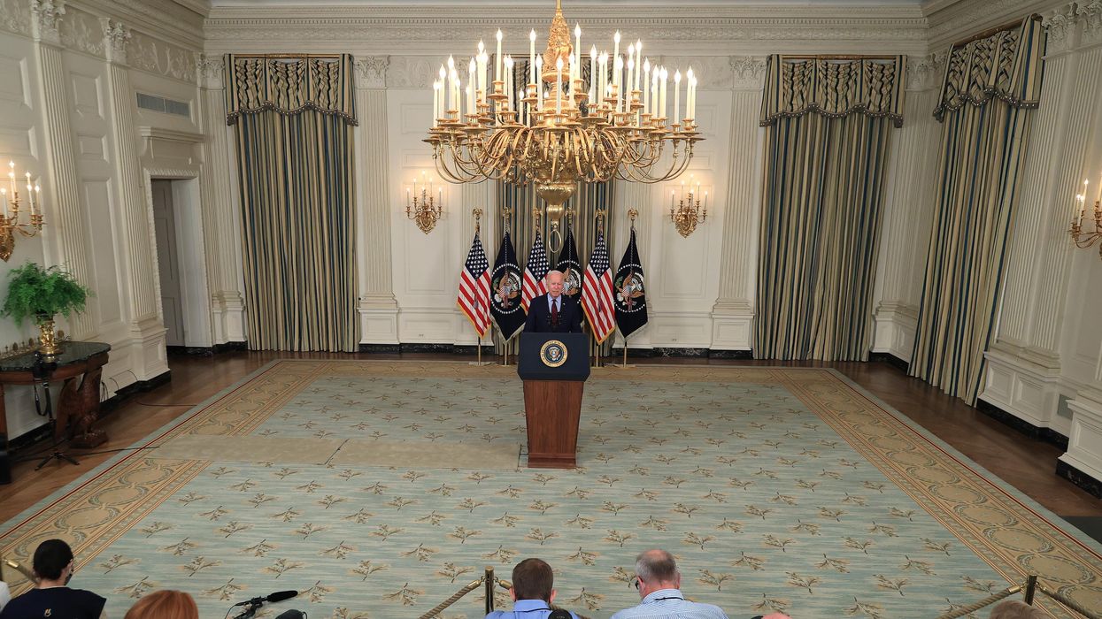 President Biden speaking to reporters