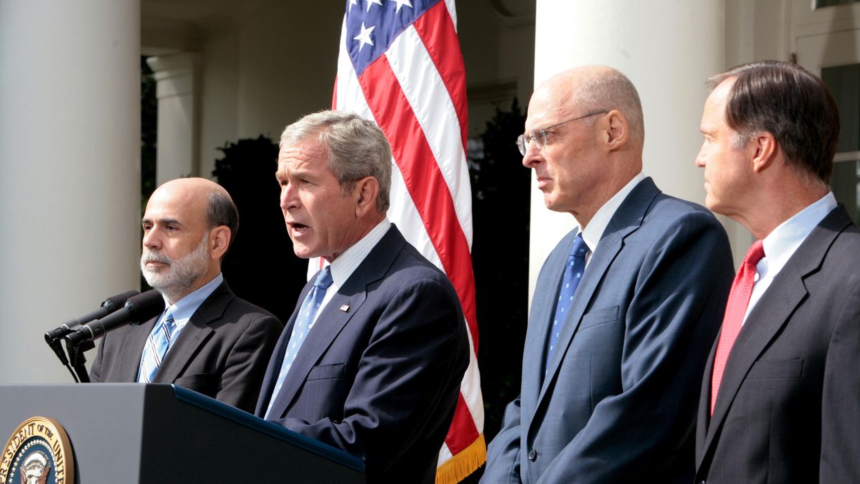 President George W. Bush and the 2008 bank bailout