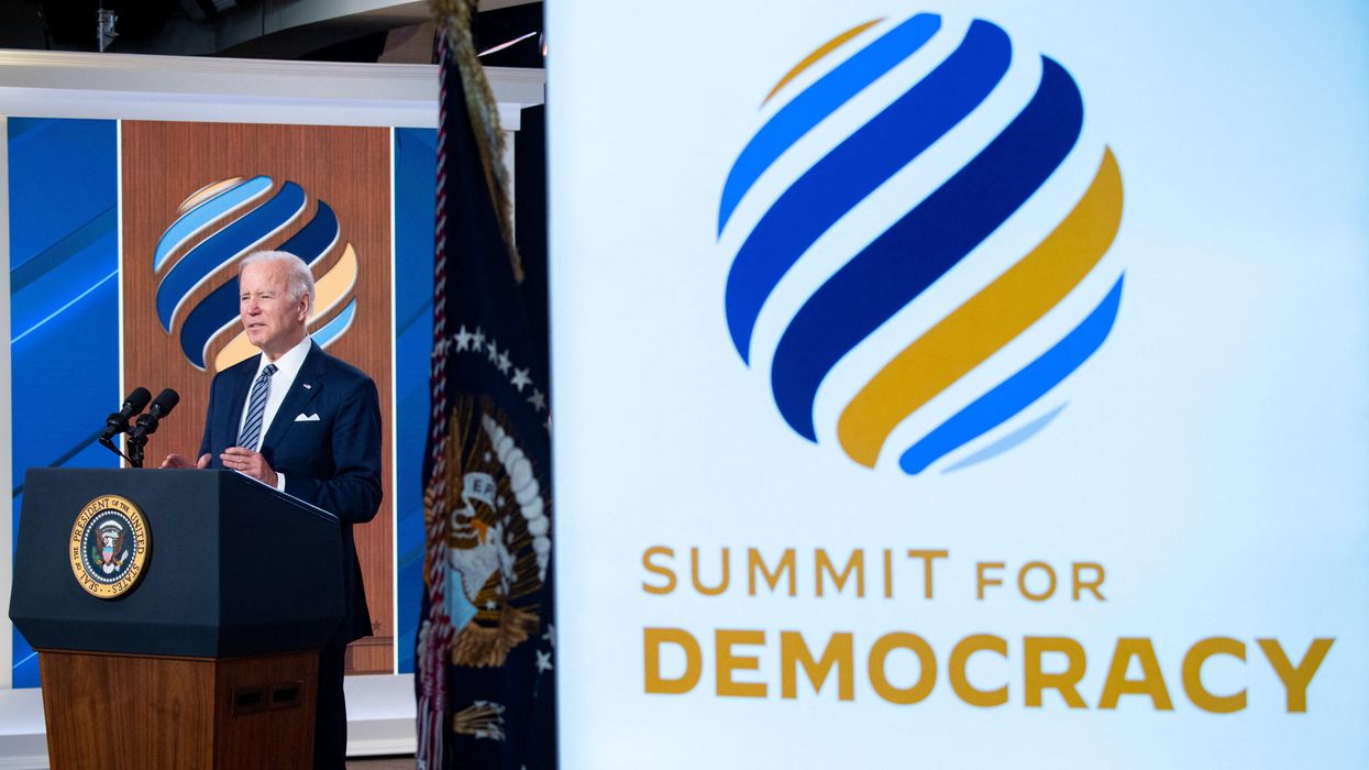 President Joe Biden at the Summit for Democracy