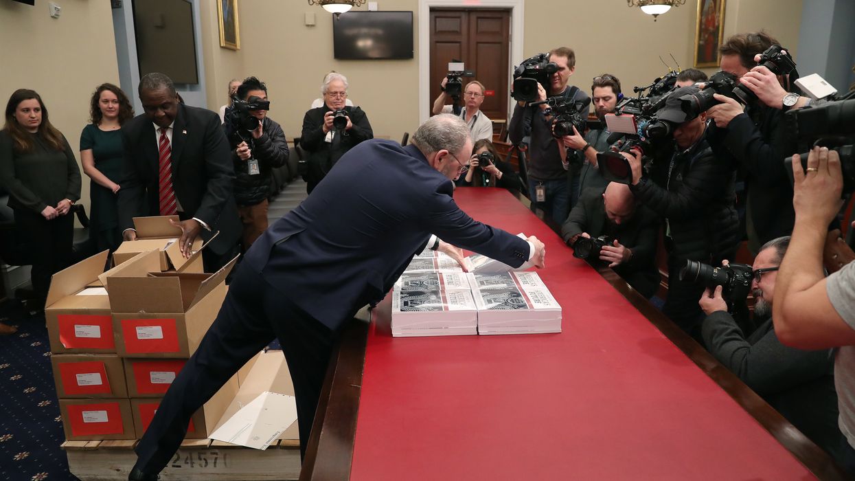 President Trump's budget proposal delivered to the Capitol