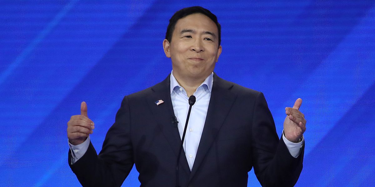 Yang’s unusual proposal creates money in politics buzz at debate