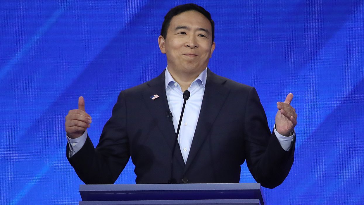Yang’s unusual proposal creates money in politics buzz at debate