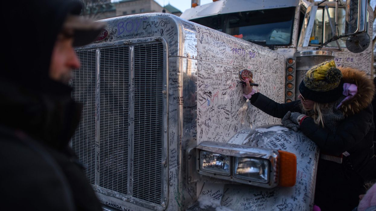 Protest by Canadian truckers