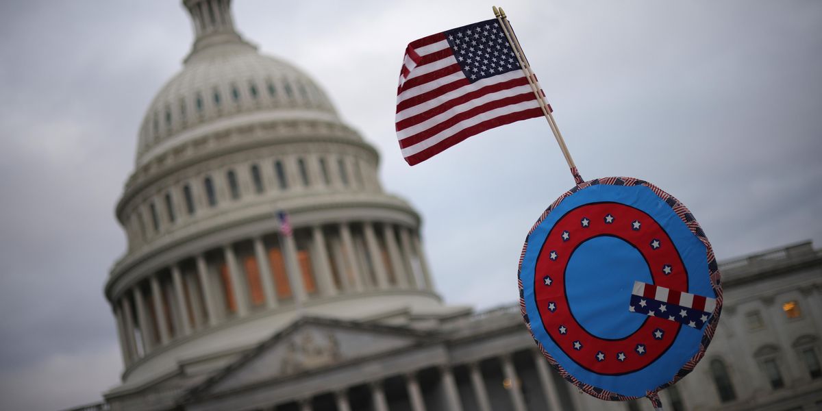 QAnon supporters storm the Capitol