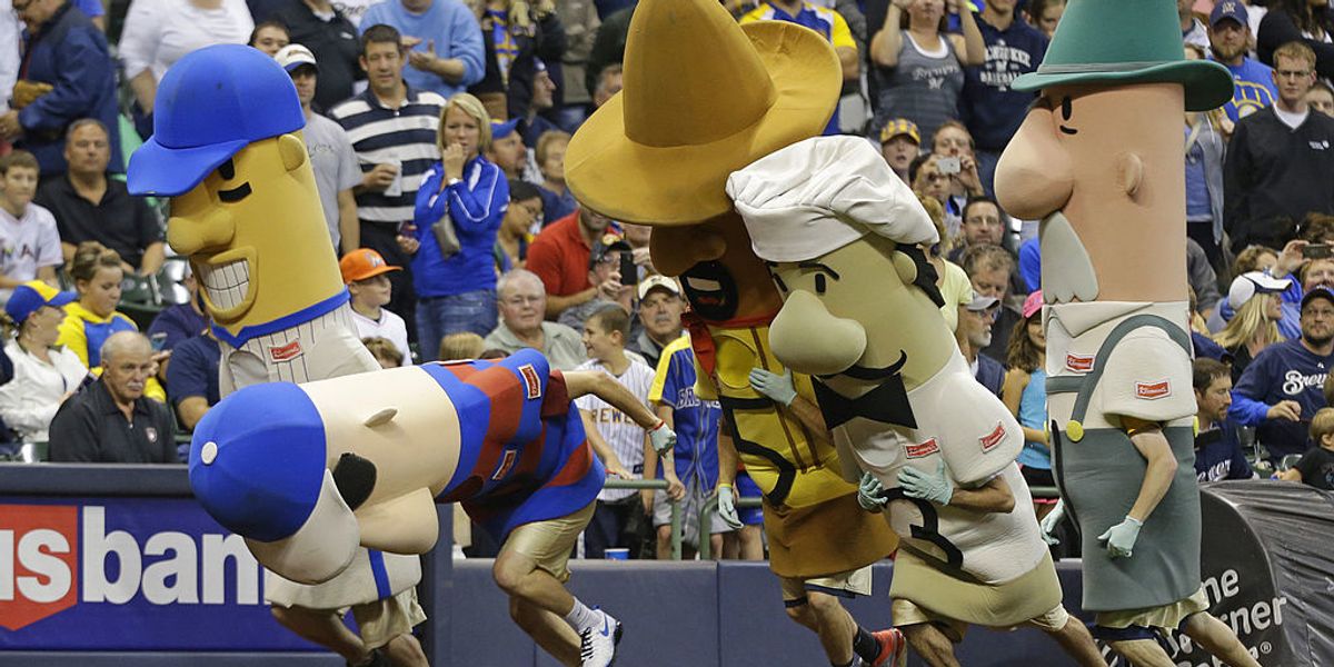 It just went crazy': Creator of Brewers' Racing Sausage mascots