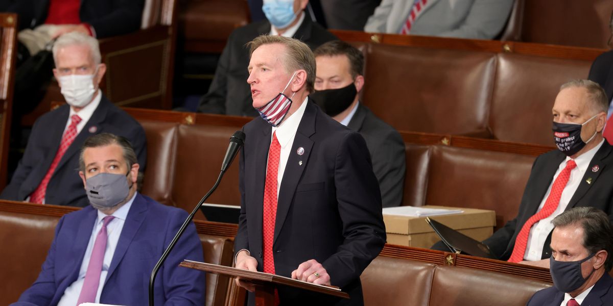 Rep. Paul Gosar objects to the election