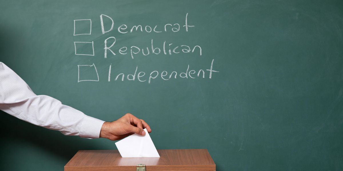 Republican, Democratic and independent options