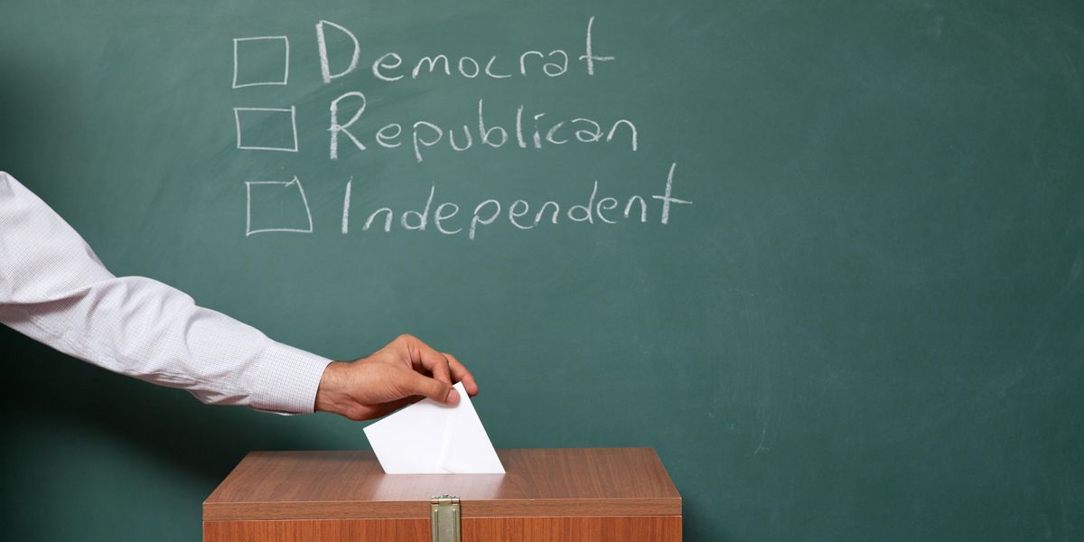 Republican, Democratic and independent options